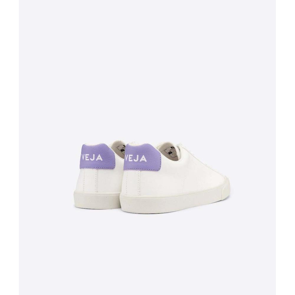 Women's Veja ESPLAR CHROMEFREE Sneakers White/Purple | SG 618LIS